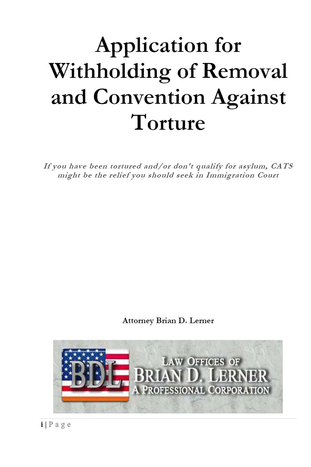 Rocket Immigration Petitions Asylum Application for Withholding of Removal and Convention Against Torture