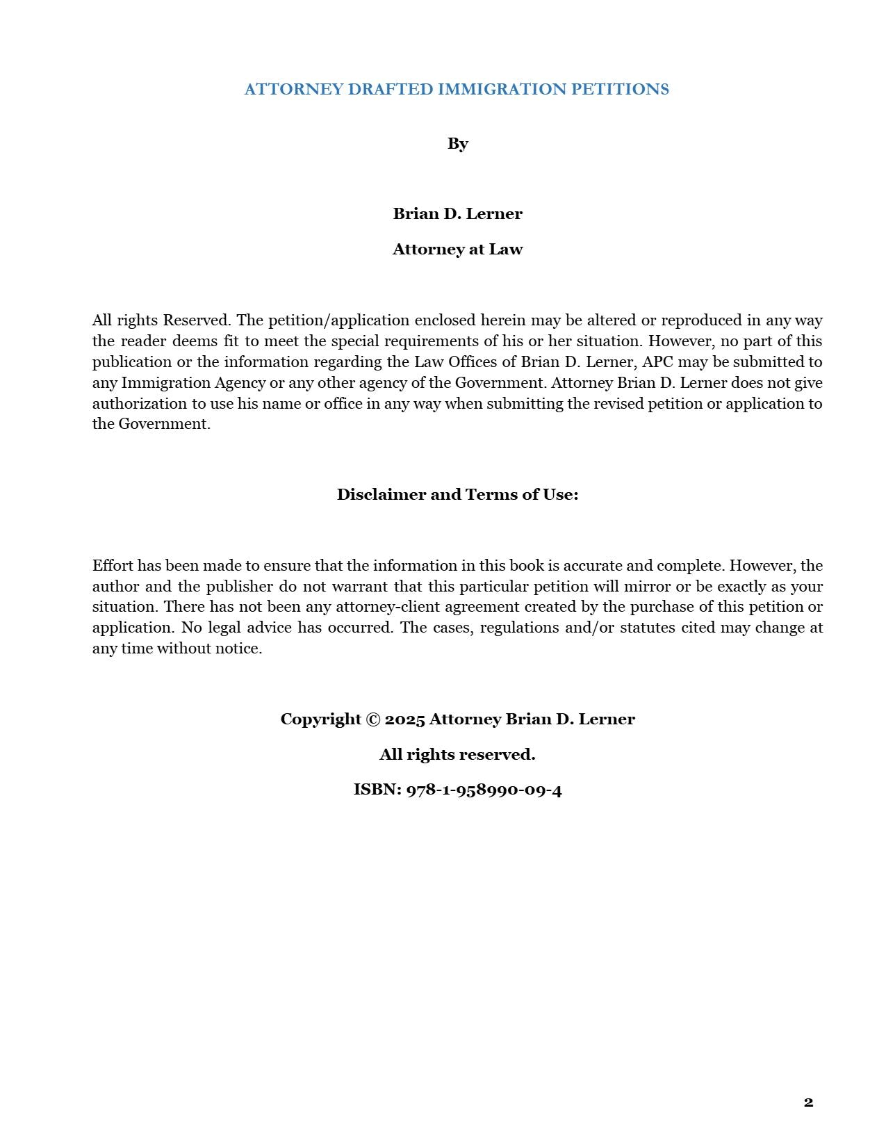 Cancellation of Removal for Non Permanent Residents