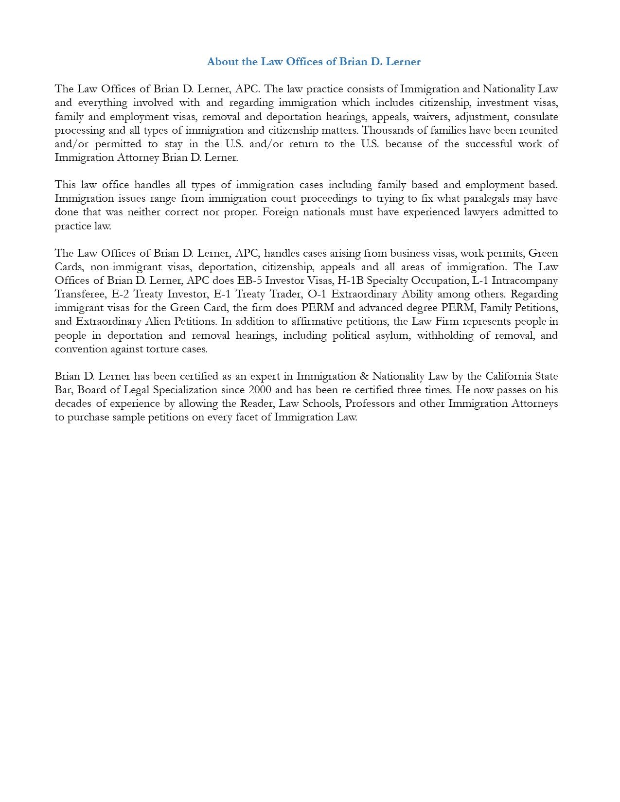 Naturalizing with a Crime