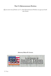 Thumbnail for The F-1 Reinstatement Petition