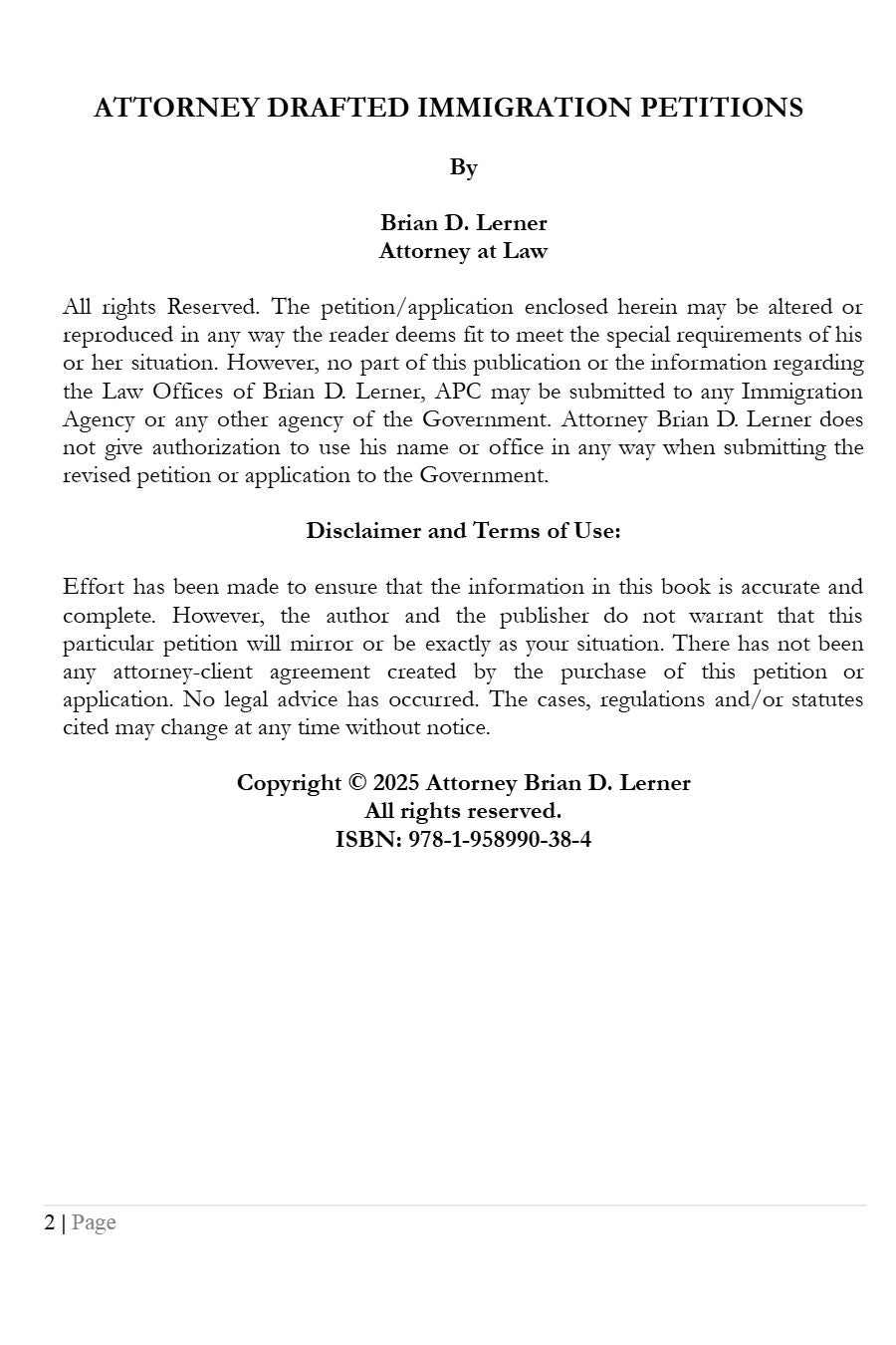 The F-1 Reinstatement Petition