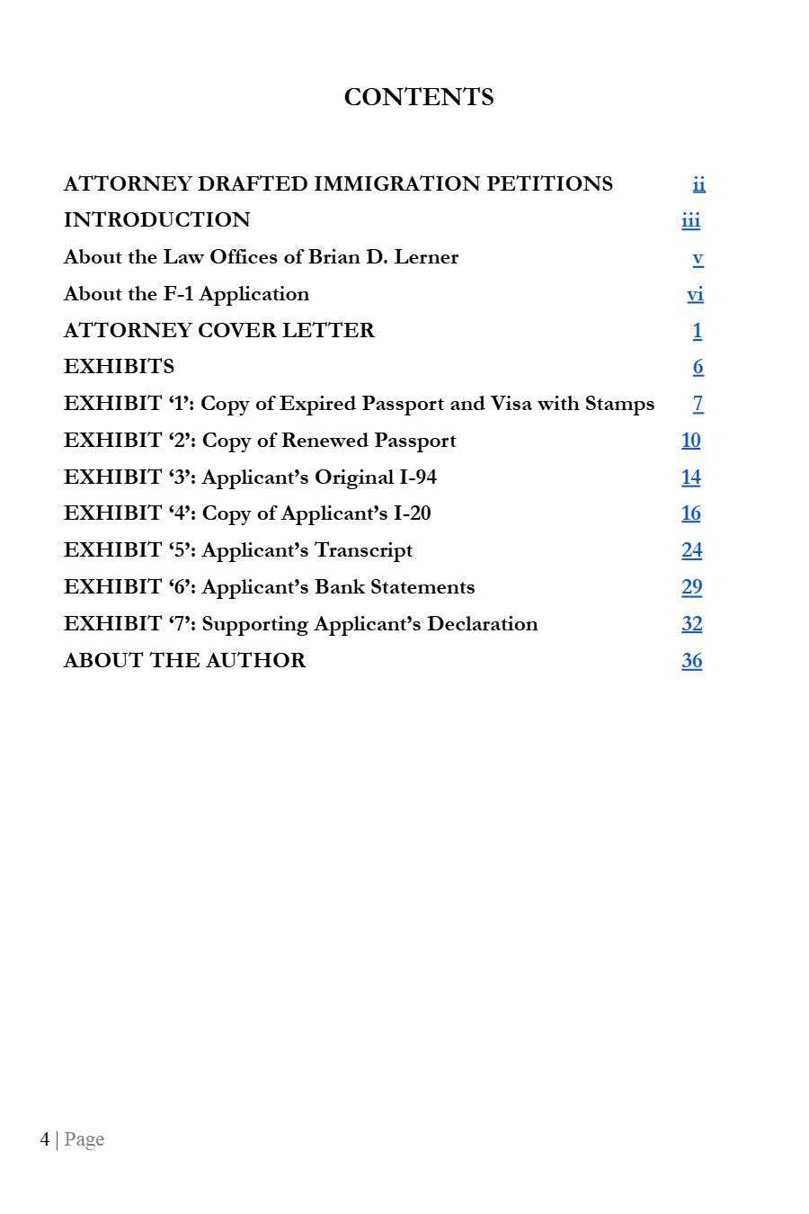 The F-1 Reinstatement Petition
