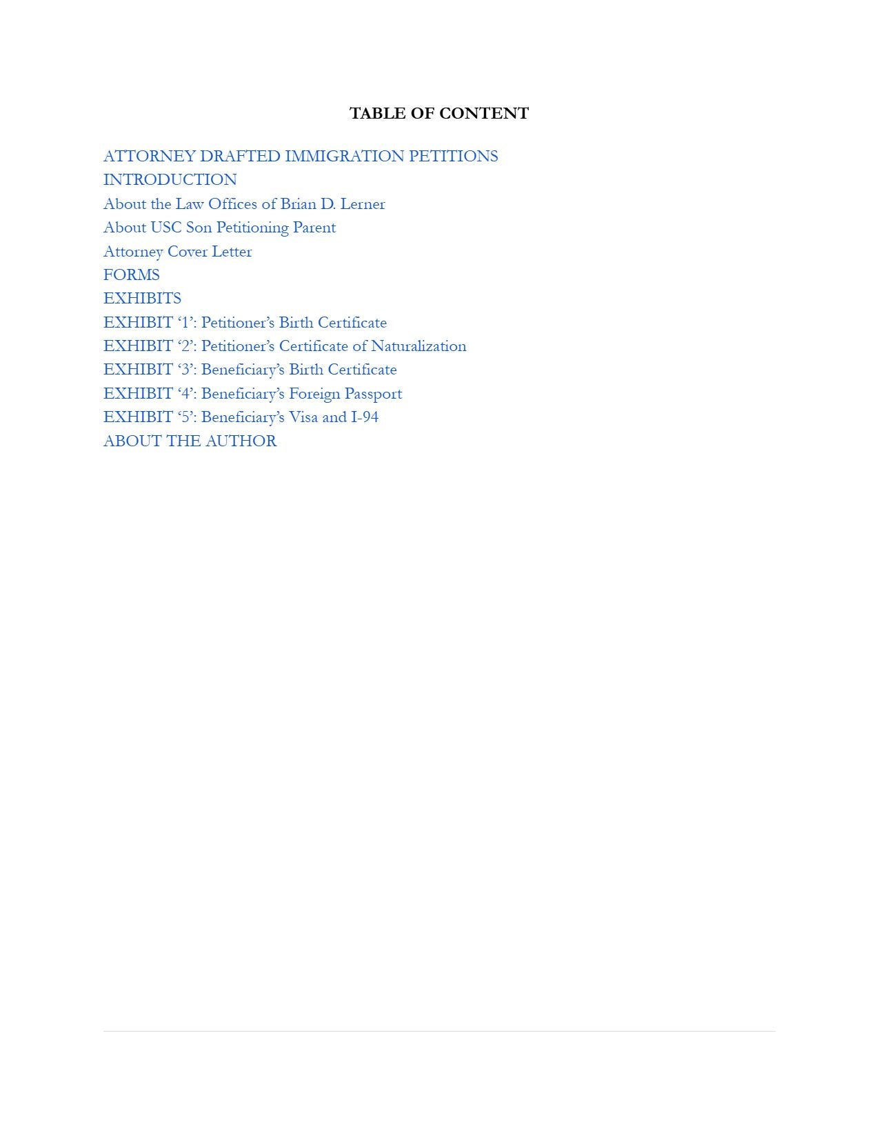 USC Son Petitioning Parent