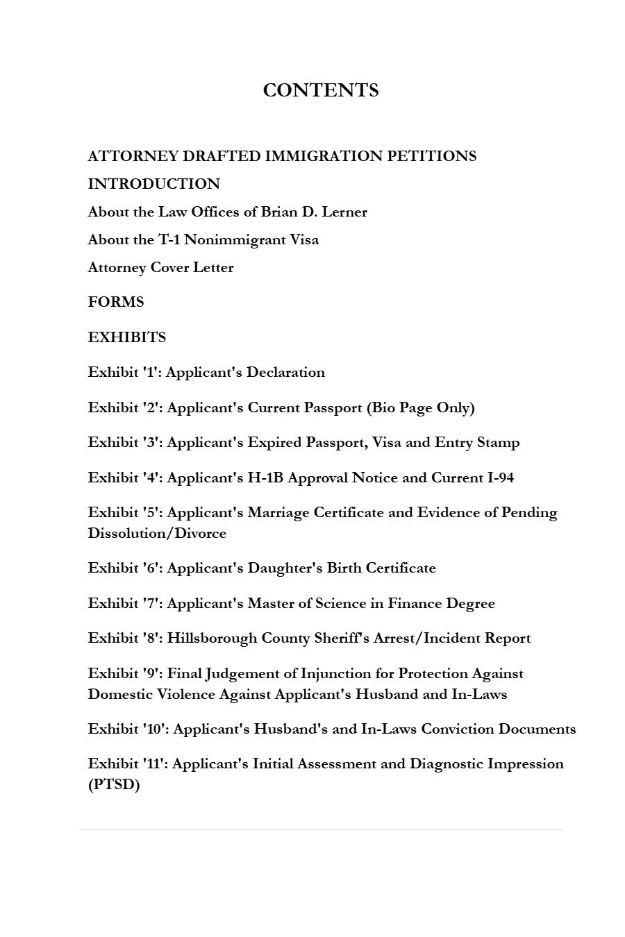 T-1 Nonimmigrant Visa