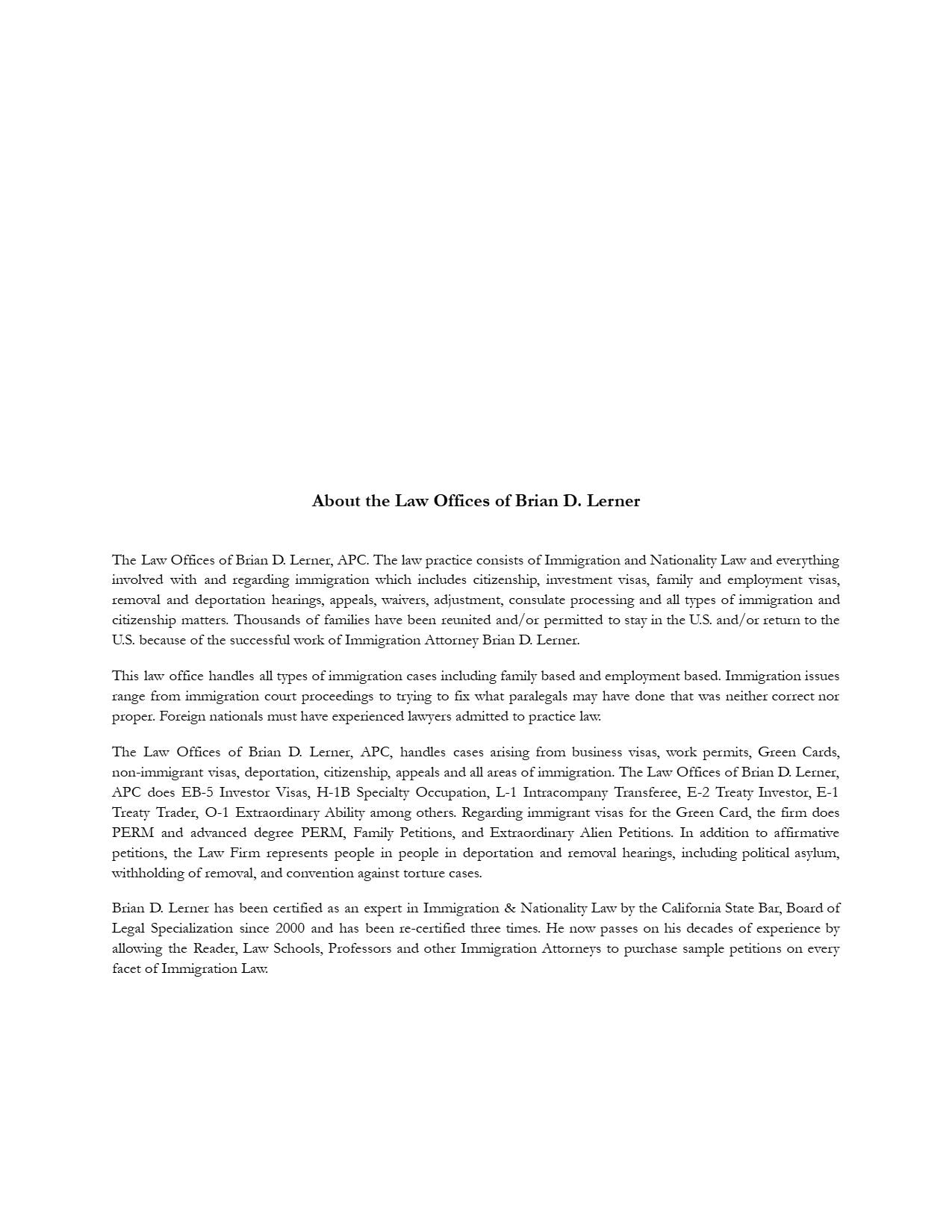 Lawful Permanent Resident Spouse Petitioning Spouse