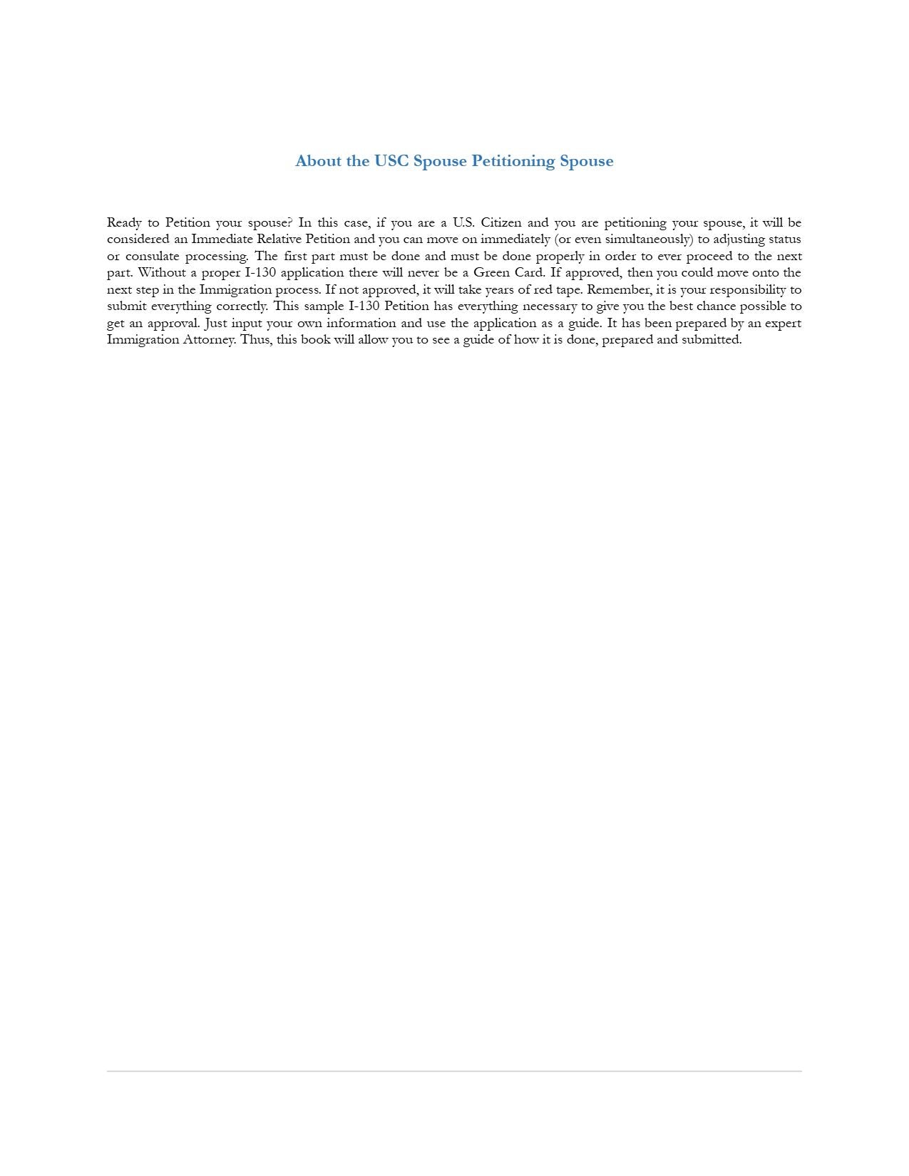 USC Spouse Petitioning Spouse