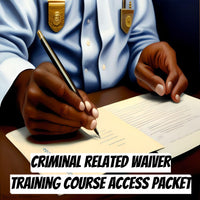 Thumbnail for Criminal Related Waiver Training Course Access Packet