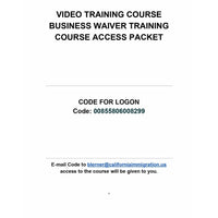 Thumbnail for Business Waiver Training Course Access Packet - Rocket Immigration Petitions